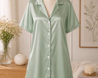 This Satin Sleep Shirt Is the Cozy Upgrade Your Nights Need