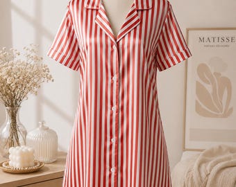 This Satin Nightgown Is the Cozy-Chic Sleepwear Upgrade You Didn't Know You Needed