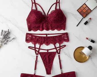 Feel Confident & Gorgeous Lace Lingerie Set She'll Absolutely Love