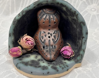 Tiny Ceramic Cave for Displaying Sacred Treasures
