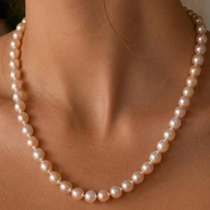 Claire Fraser Inspired Pearl Necklace | Ivory Champagne Bridal Jewelry
