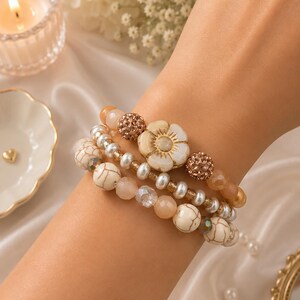Claire & Jamie Wedding Bracelet Stack | Outlander Inspired Jewelry | Scottish Romance Bracelet | Highland Love Gift