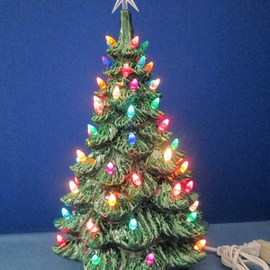 large 19 lighted ceramic scioto christmas tree newly made casted from vintage molds - Large Ceramic Christmas Tree large 19 lighted ceramic scioto christmas tree newly made casted from vintage molds - Large Ceramic Christmas Tree