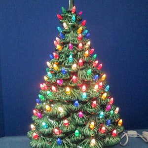 large 22 lighted ceramic holland christmas tree newly made casted from vintage molds - Large Ceramic Christmas Tree large 22 lighted ceramic holland christmas tree newly made casted from vintage molds - Large Ceramic Christmas Tree
