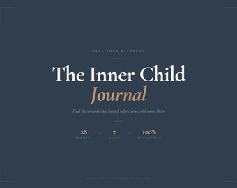 Inner Child Healing | Interactive Digital Journal | Reparenting Childhood Wounds Attachment