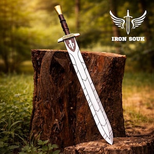 Percy Jackson Riptide Sword Replica – Stainless Steel Fantasy Cosplay Prop (Sheath Included)