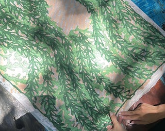 Origineel papierpulpkunstwerk, de 'CGCT' – gemengde techniek abstracte muurkunst met textuur (55 x 75 cm)