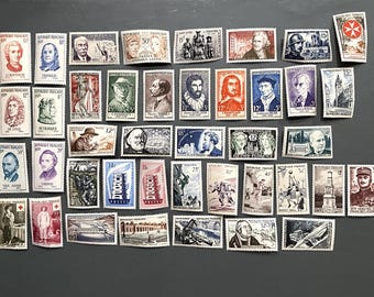 Timbre France Collection - Année 1956 complète - NEUFS** sans charnière - MNH