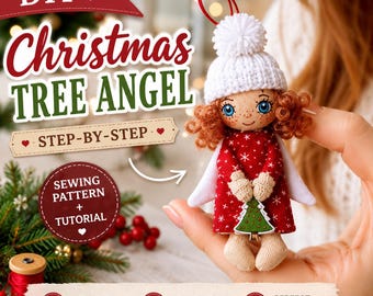 Naaipatroon kerstboom engel (pdf)
