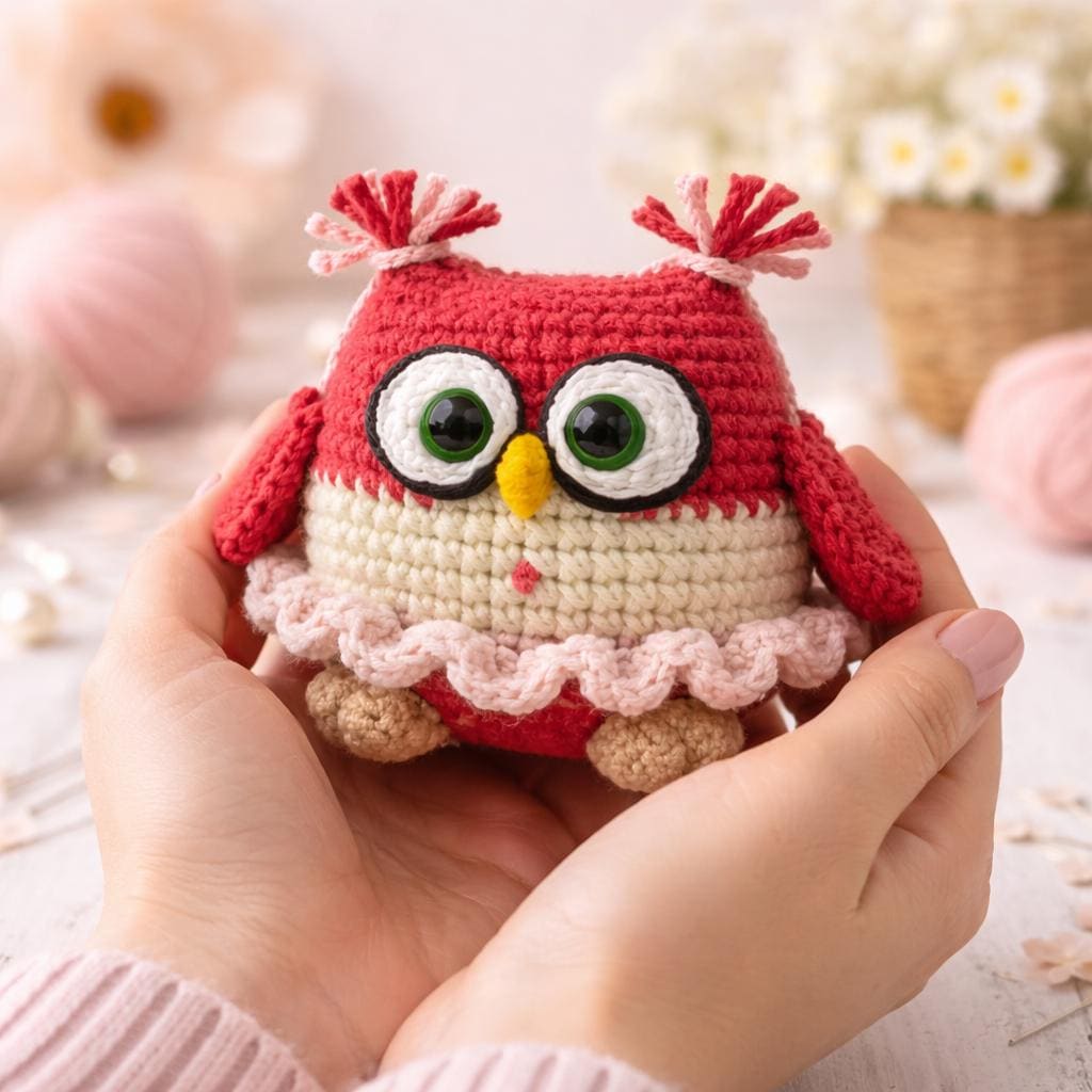 Crochet Owl Pattern PDF Cute Amigurumi Owl Plush Beginner Friendly DIY Toy Digital Download