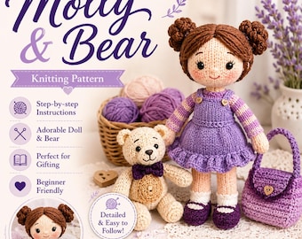 Breipatroon Molly & Bear-pop (pdf)