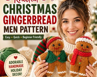 Kerst peperkoek mannen pdf-patroon