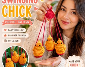 Haakpatroon hangende kuiken pdf | Leuke lente-amigurumi