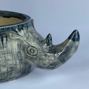 Ceramic Rhino Planter