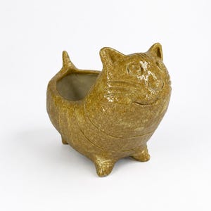 Katze Keramik Pflanzer