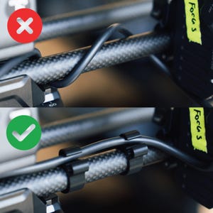 15 mm stångkabelklämma | Kabelhållare för 15 mm stänger | 8 st