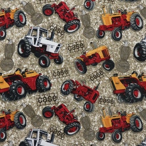 FAT QUARTER : housse pour tracteur routier, fauve