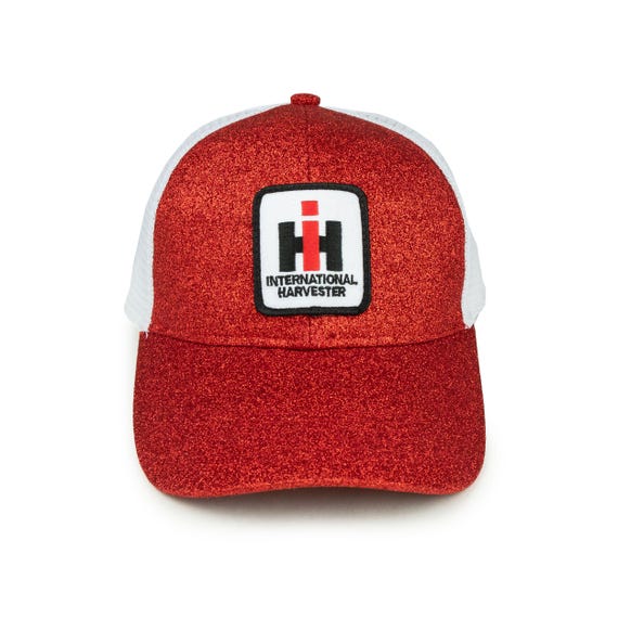 Cappello Con Logo International Harvester IH, Rosso Pieno - Italia