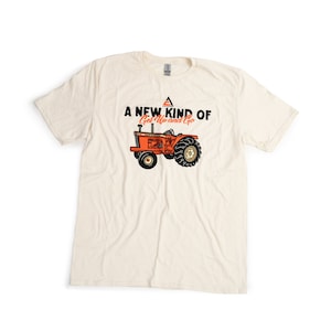 Allis Chalmers AC Tractor T-Shirt, Sand Color, D21, A New Kind of Get Up and Go