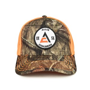 Allis Chalmers Logo Cap, 1914 logo, Mossy Oak Camouflage with Mesh Back image 2