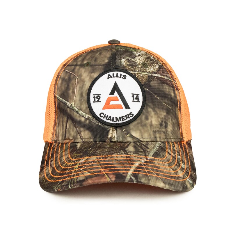 Allis Chalmers Logo Cap, 1914 logo, Mossy Oak Camouflage with Mesh Back image 2