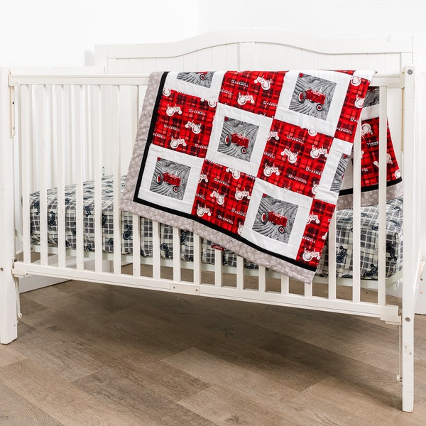 Red Crib Bedding Etsy