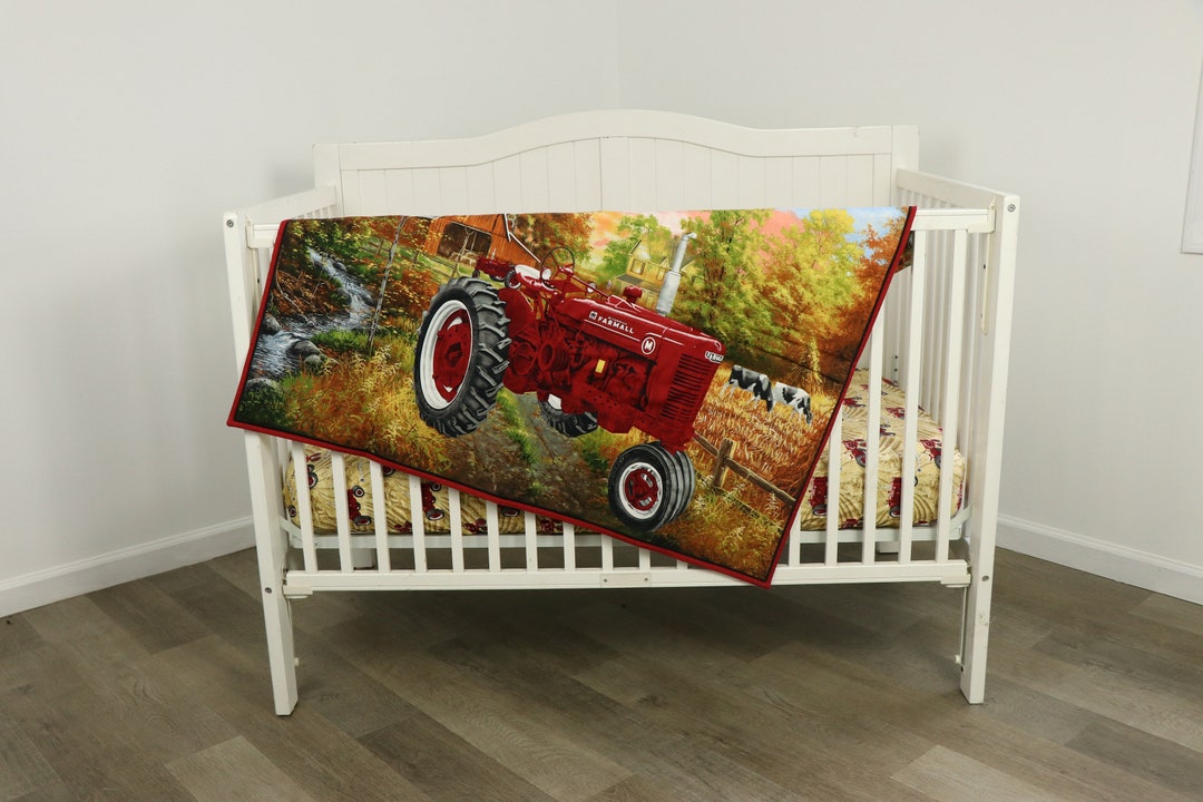 IH Farmall Tractor Crib Bedding Set Quilt and Sheet for Etsy