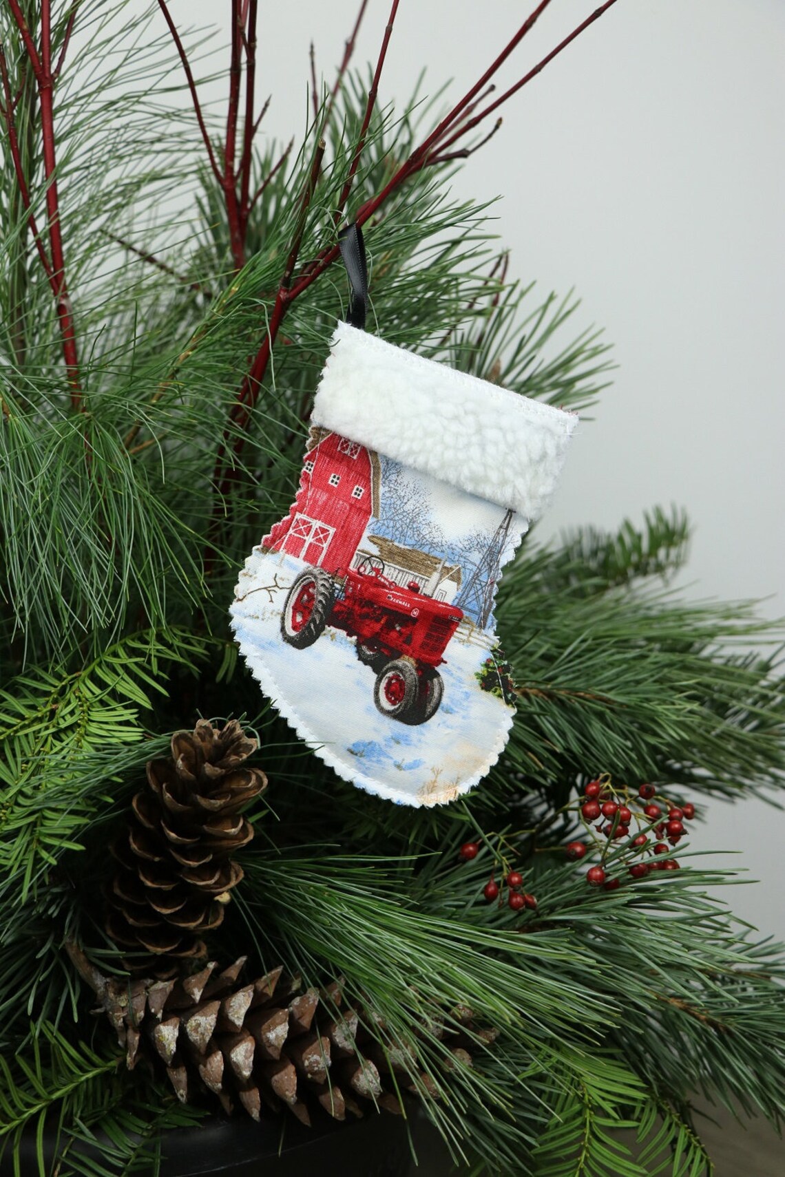 IH Farmall H Tractor Christmas Ornament/Gift Card Holder Snow Etsy