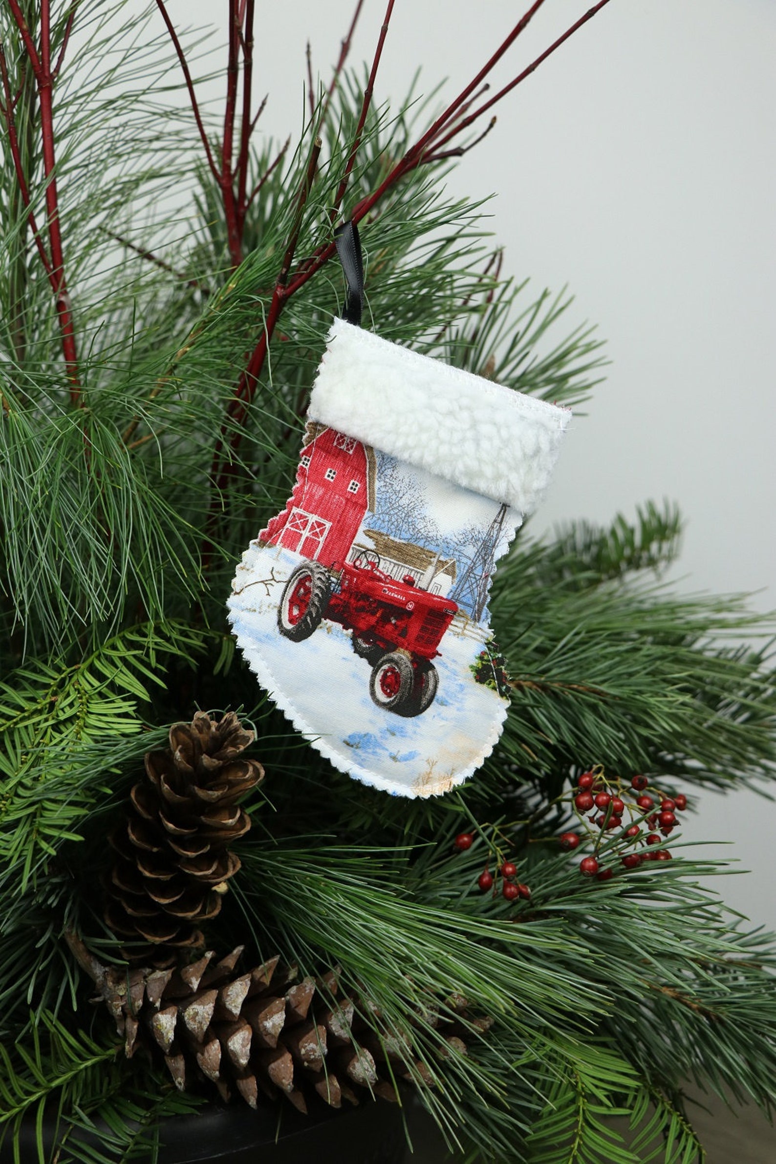 IH Farmall H Tractor Christmas Ornament/gift Card Holder, Snow Scene Etsy