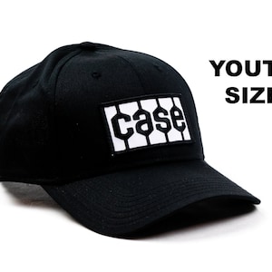 YOUTH-Size Case Tread Logo Hat, solid black