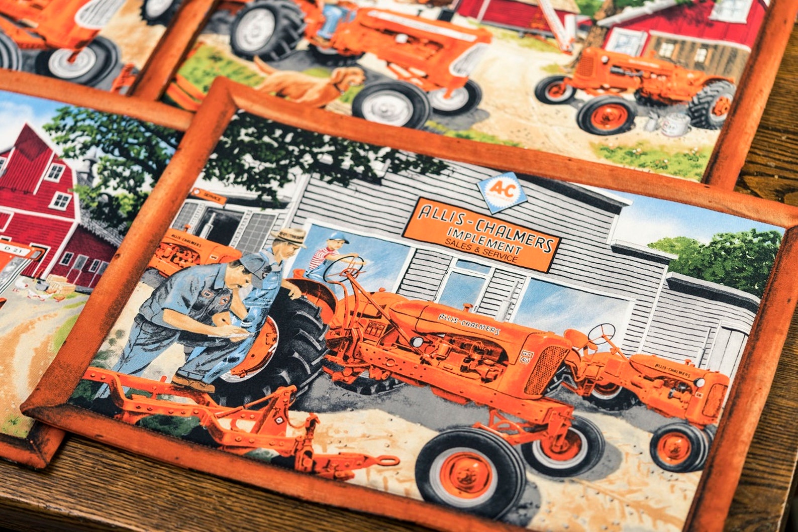 Allis Chalmers Tractor Place Mats set of four Etsy