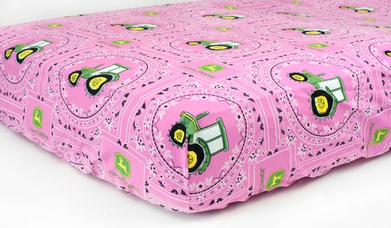 john deere crib sheets
