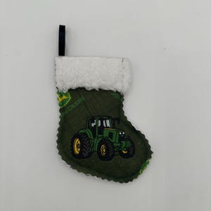Enfeite de Natal/Porta-cartão-presente para trator John Deere