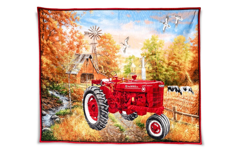 IH Farmall Tractor Crib Bedding Set Quilt and Sheet for Etsy