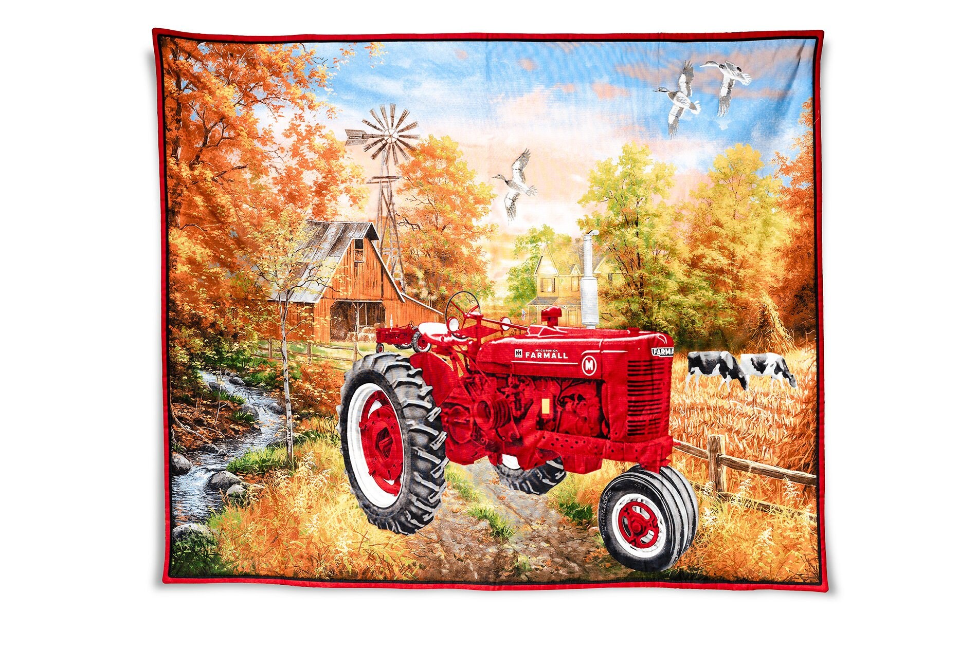 IH Farmall Tractor Crib Bedding Set Quilt and Sheet for Etsy Australia