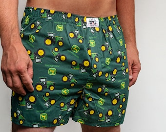 Boxer Shorts displaying John Deere Tractors
