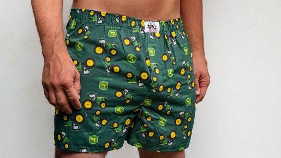 Boxer Shorts displaying John Deere Tractors