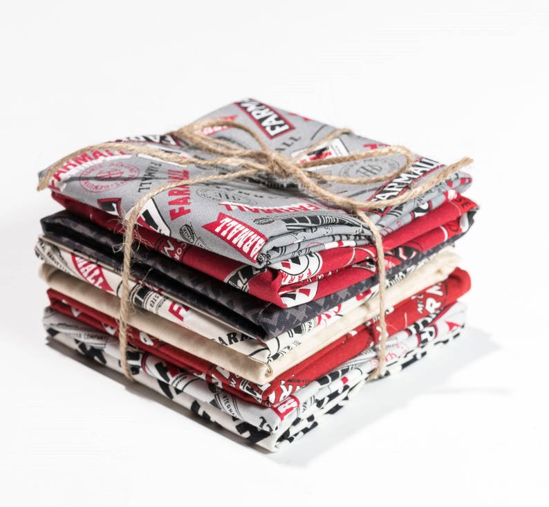 Farmall and IH Tractor Fabric Fat Quarter Bundle Juvenile Tractor Mac Collection