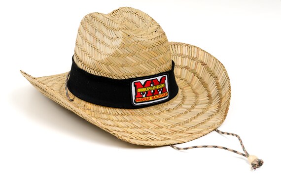 Minneapolis Moline Logo Hat, Straw Cowboy Hat