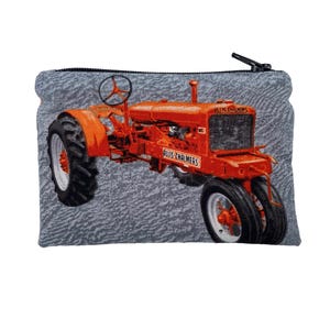 Bolsa con cremallera para tractor Allis Chalmers, Allis Chalmers WC Unstyled sobre fondo gris
