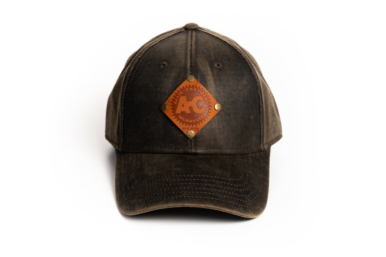 Vintage Allis Chalmers Logo Hat Leather Emblem Oil | Etsy