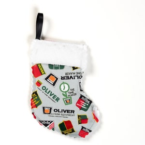Enfeite de Natal com logotipo do trator Oliver/Porta-cartão de presente