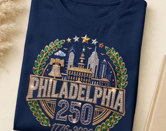 Philadelphia 250th Anniversary Shirt, 1776 2026 Liberty Bell Skyline Tee