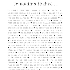 Spersonalizowana ramka na Dzień Matki | Wzruszający prezent dla mamy | Plakat „Mamo, chciałem Ci powiedzieć” | Oryginalny pomysł na prezent dla mamy (do pobrania)