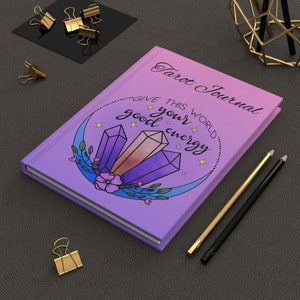 Tarot Journal, Magic Journal, Custom Journal, Hardcover Journal Matte