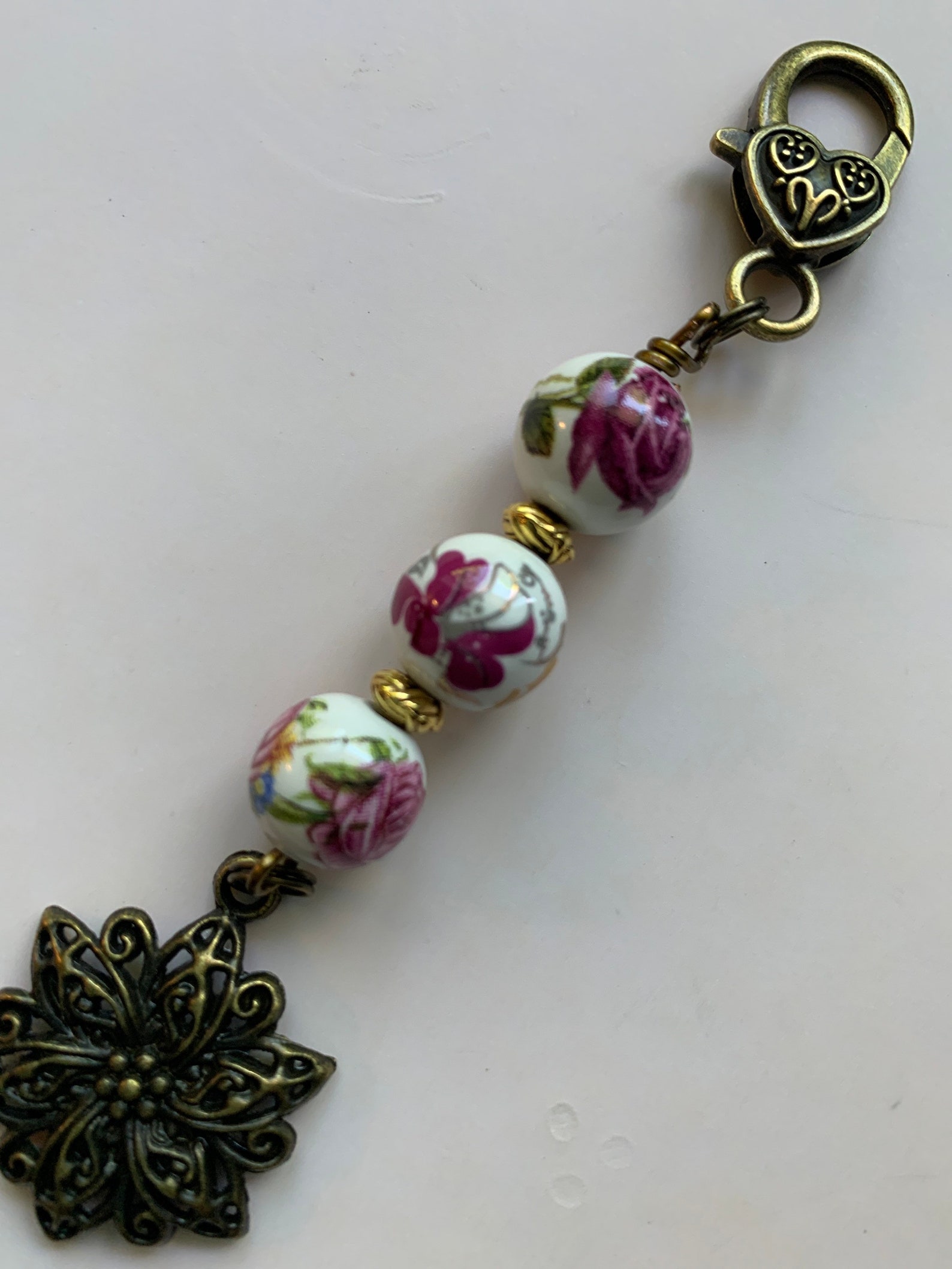 Purse charm beaded purse charm antique style beaded purse Etsy