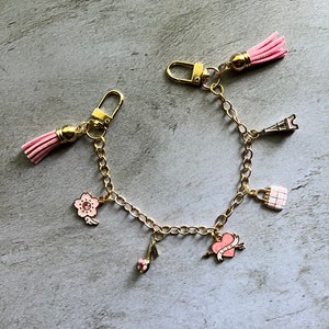 Pink Charm for Purse or Handbag, hot Pink Accessory