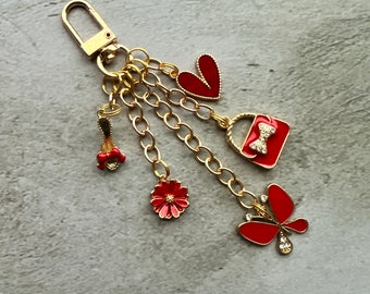 Bag charm, purse clip