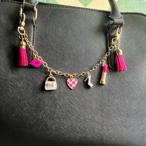 Purse Charm Pink,  Gift For her,  Fashion Charms
