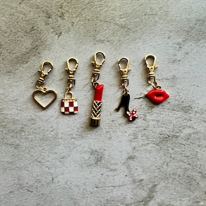 Make up charms, zipper pulls, bag charms